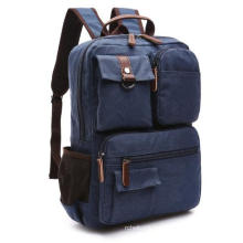 2019 Waterproof  Vintage Men Anti Theft Laptop Bags Canvas Backpack for Hiking and Travelling